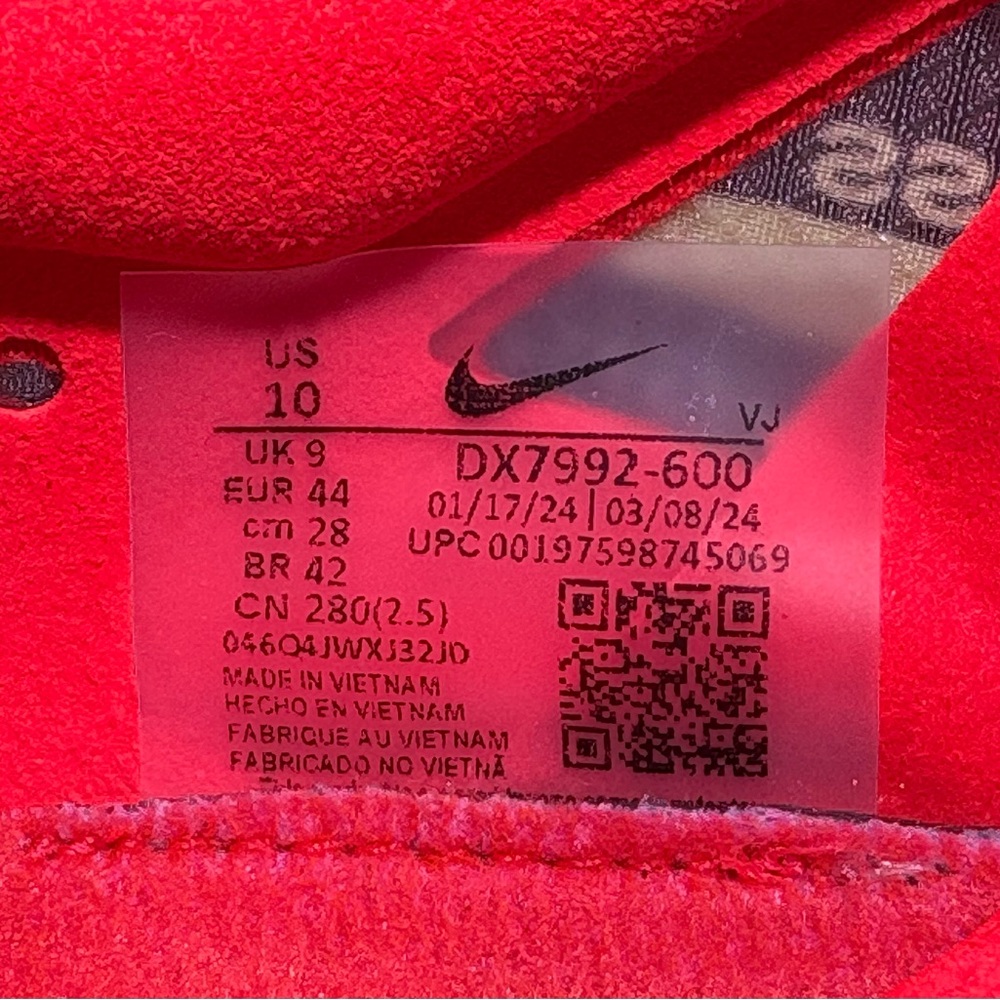 Nike ZoomX Dragonfly XC Cross Country Spikes Running Shoes Neon Red DX7992-600 - Picture 12 of 16